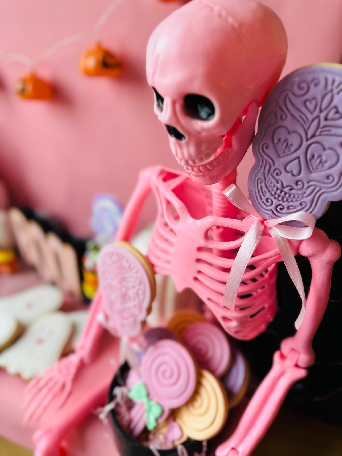 Sugar Skull cookie pops
