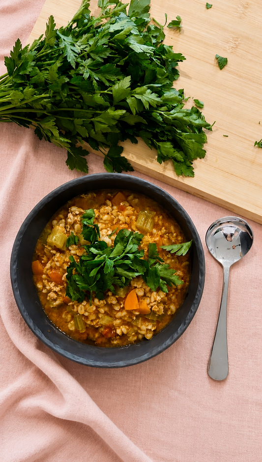 Italian Sausage & Barley Soup