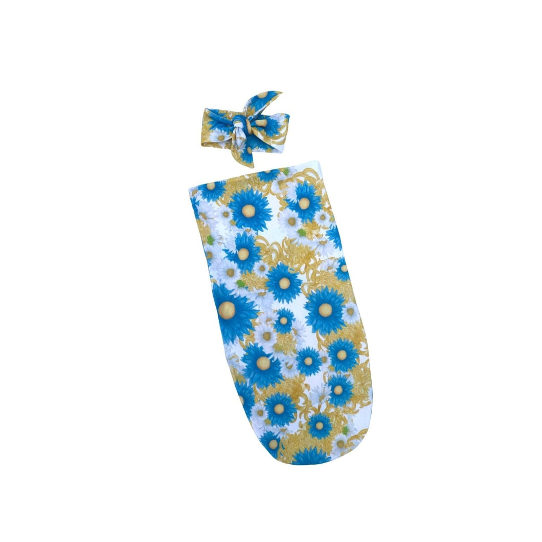 BABY SWADDLE BAG AND HEADBAND